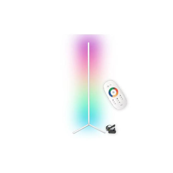 LED állólámpa RGB 20W 140cm fehér