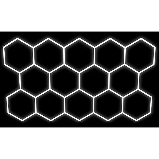 Hatszögletű led lámpa 14l 570w 523x301cm szett 6500k