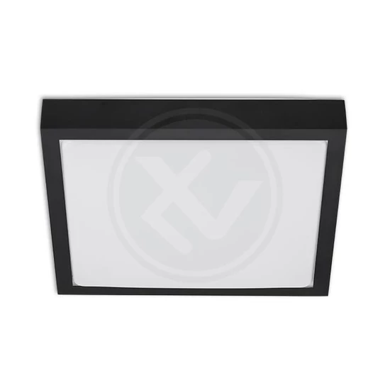 Led Solen 18W négyzet alakú 4000K fekete mennyezeti lámpa