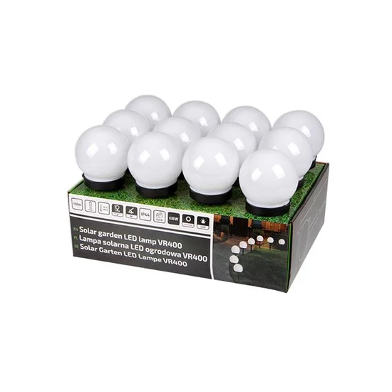 Napelemes LED lámpa VR400 12 darab