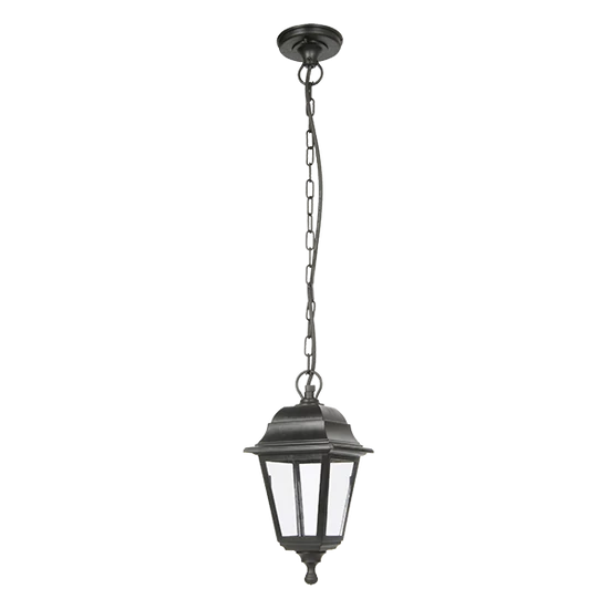 KEVIN LANTERN HANGING 1XE27 BLACK IP44