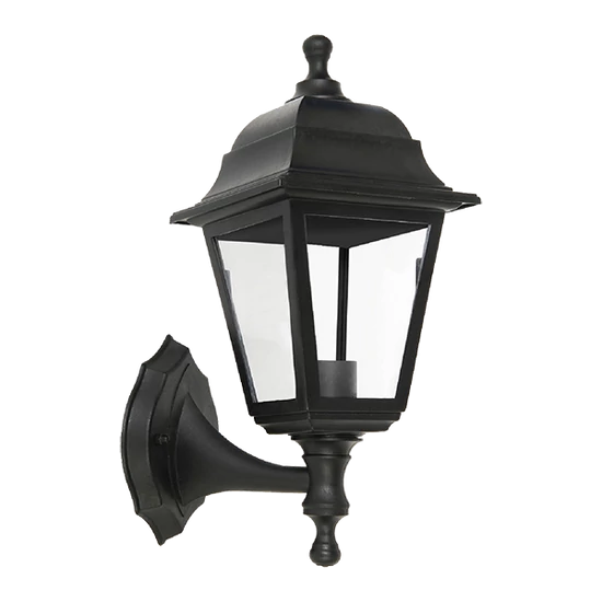 KEVIN LANTERN UPWARD 1XE27 BLACK IP44