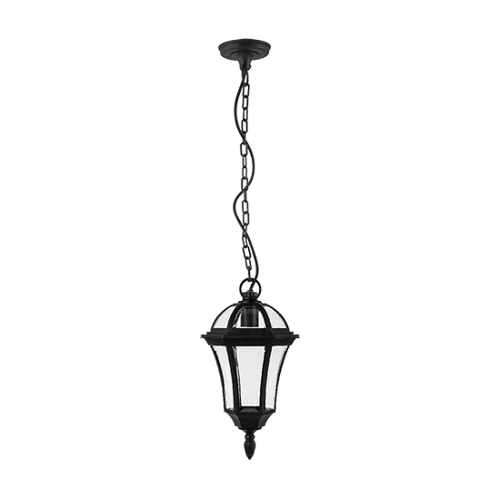 STEVEN LANTERN HANGING 1XE27 BLACK IP44
