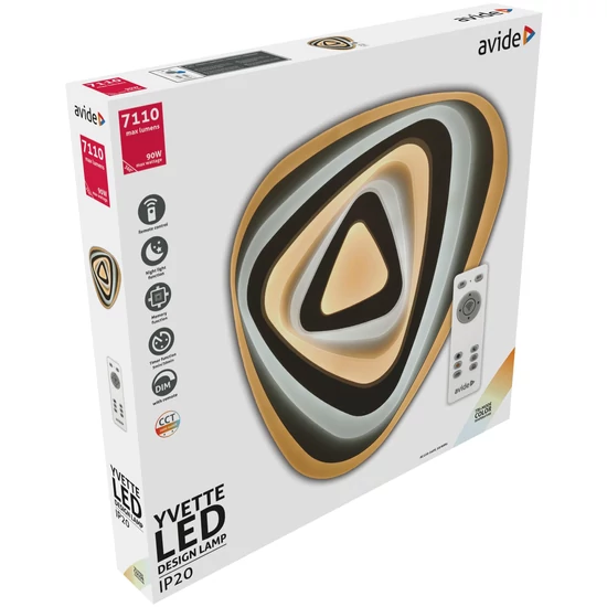 Avide Design Mennyezeti Lámpa Yvette 90W (45+45) RF Távirányítóval
