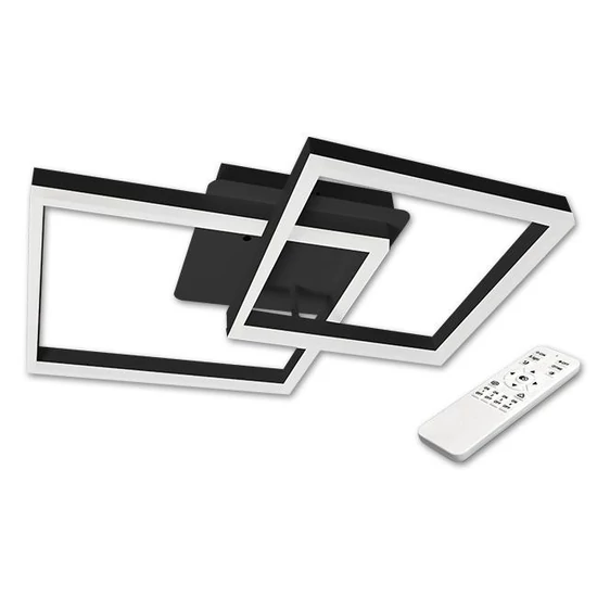Galaxis herkules led csillár 70w 54x54x13cm fekete