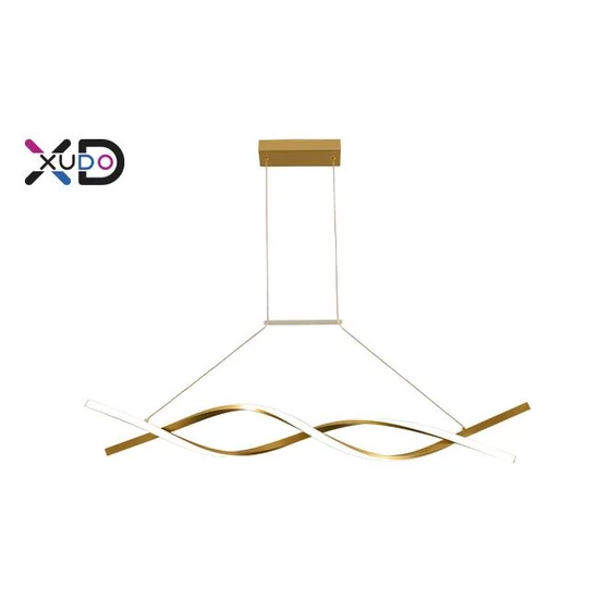 Led csillár 37w 120cm 4000k arany