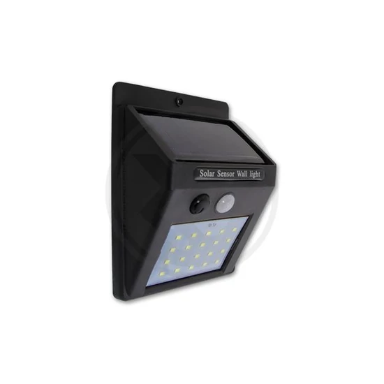 Led napelemes lámpa 20xsmd mozgás- és szürkületérzékelő