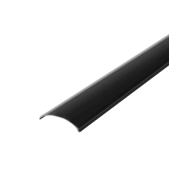LED profil, 2m, sarokba illeszthető, fekete