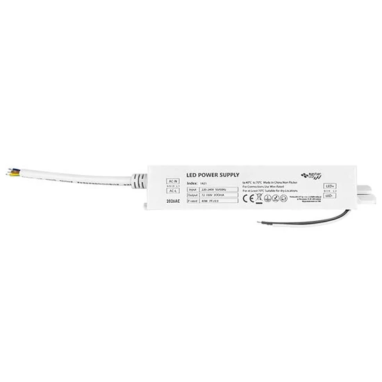 Állandó áramú LED tápegység 72-160V 40W 300mA