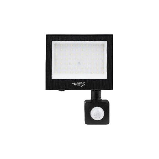 Tiga2 SMD LED reflektor 50W 4500K fekete PIR