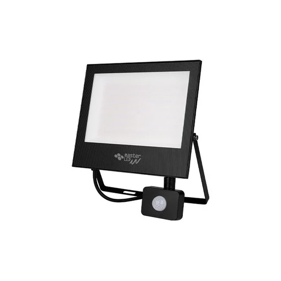 Tiga2 SMD LED reflektor 100W 4500K fekete PIR