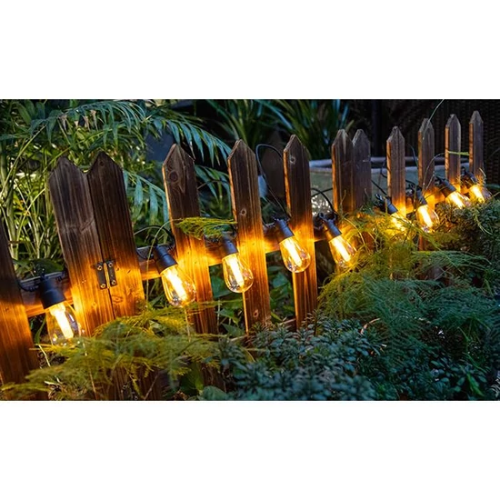 LED fényfüzér 24V 6,5m 10x LED 2700K könnycsepp alakú