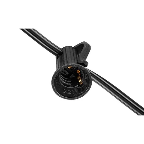Napelemes LED girland 10m 10x E12 2700K távirányítóval