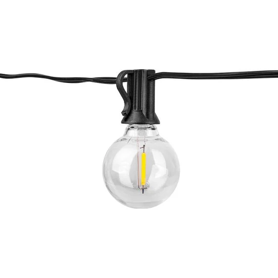 LED fényfüzér 24V 10m 15x E12 2700K távirányítóval