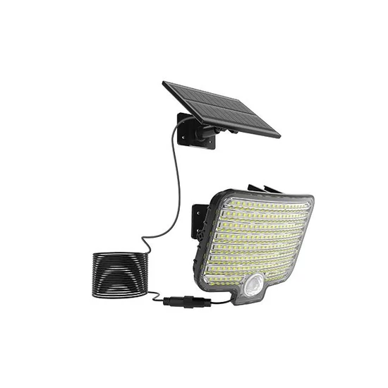 120 SMD LED-es napelemes szolár reflektor mozgásérzékelővel