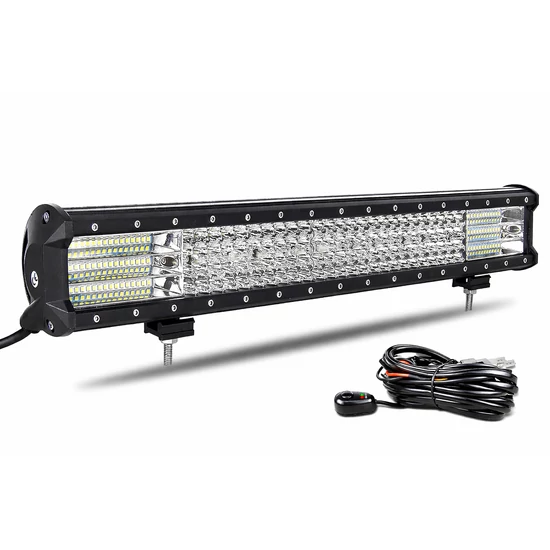 Led egyenes fényhíd 12-24V 570W  off-road munkalámpa 59cm kábelkészlettel