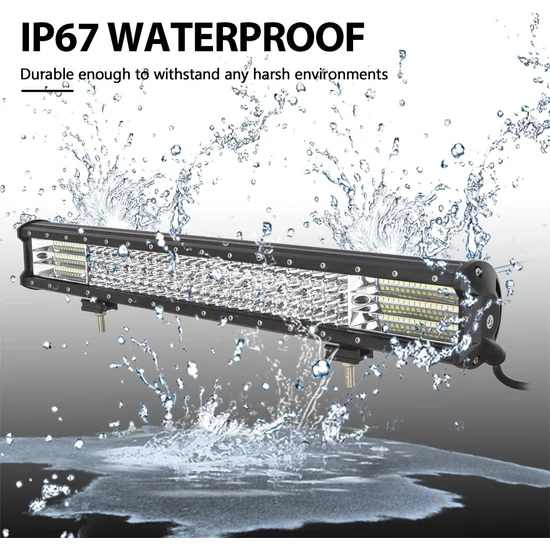 Led egyenes fényhíd 12-24V 570W  off-road munkalámpa 59cm kábelkészlettel