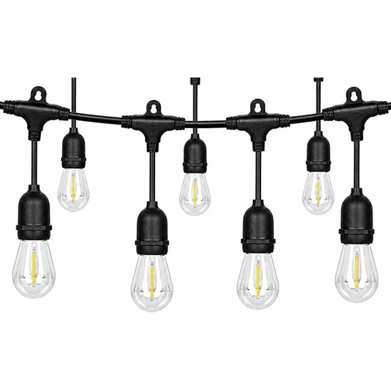 LED girland 230V 10m 10x E27 2700K