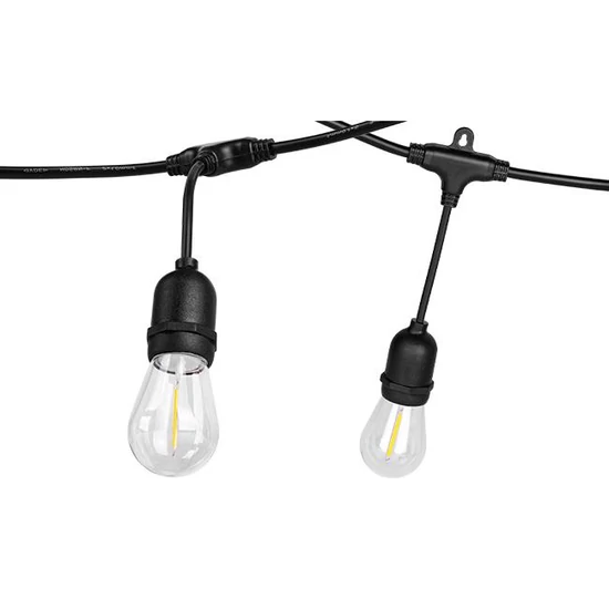 LED girland 230V 10m 10x E27 2700K