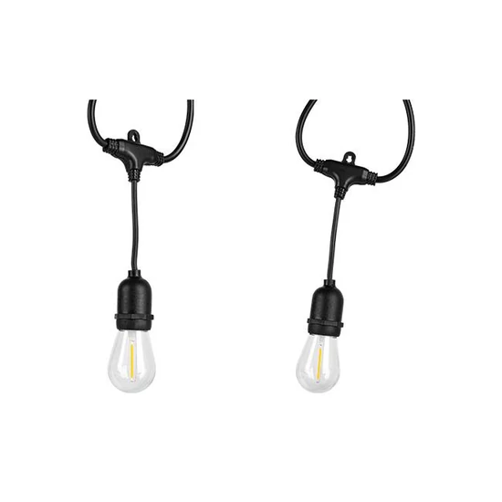 LED girland 230V 10m 10x E27 2700K