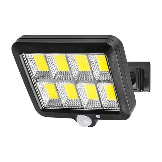 Napelemes LED reflektor IP44 8xCOB mozgásérzékelő