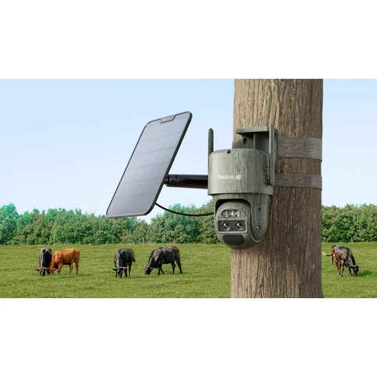 Reolink TrackMix LTE (C) 4K 4G Kétszenzoros Akkumulátoros Biztonsági Kamera automatikus zoom követéssel