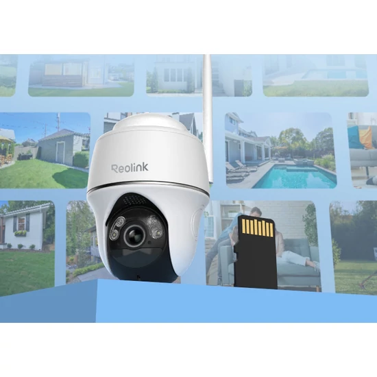 Reolink Argus PT 5MP Akkumulátoros, Napelemes Wi-Fi PT Kamera