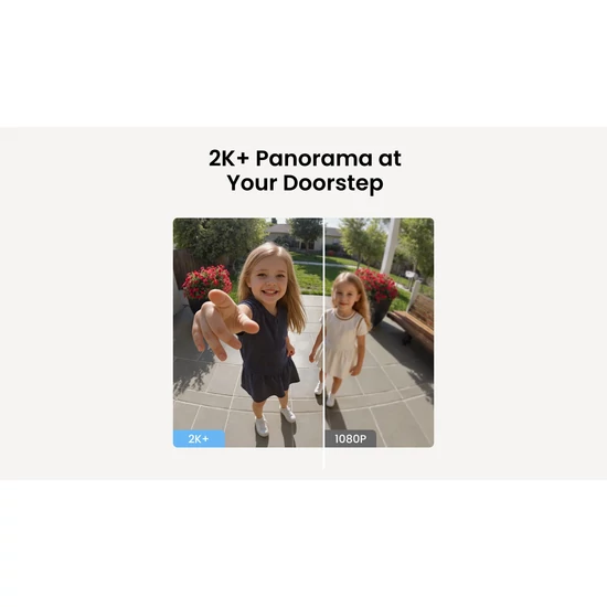 Reolink Video Doorbell WiFi 2K+ 5MP Okos Videós Kapucsengő (Beltéri Csengővel)