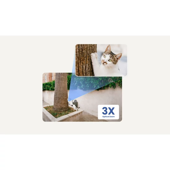 Reolink E1 Outdoor Pro 4K 8MP PTZ Wi-Fi 6 Okos Kamera Auto Tracking és 3X Optikai Zoom Funkcióval