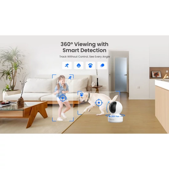 Reolink E1 4MP Super HD Pan & Tilt Wi-Fi IP Beltéri Kamera