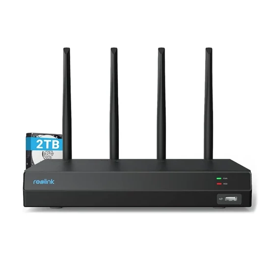 Reolink RLN12W 12 csatornás Wi-Fi 6 NVR Rögzítő 2TB HDD-vel