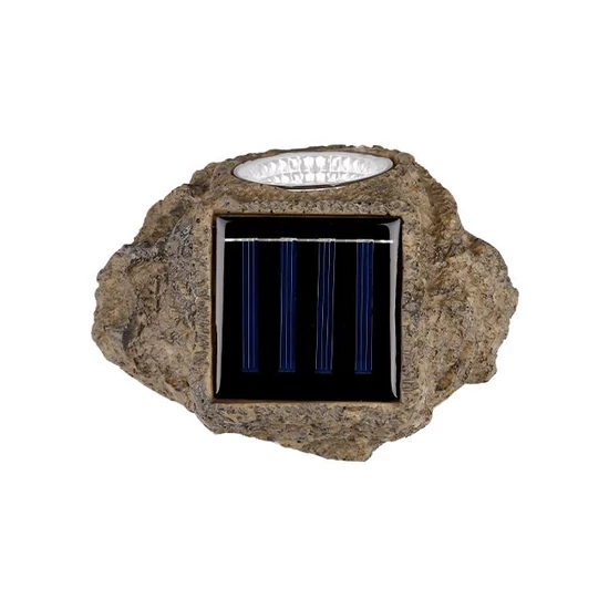 LED napelemes kőlámpa 14,5 cm