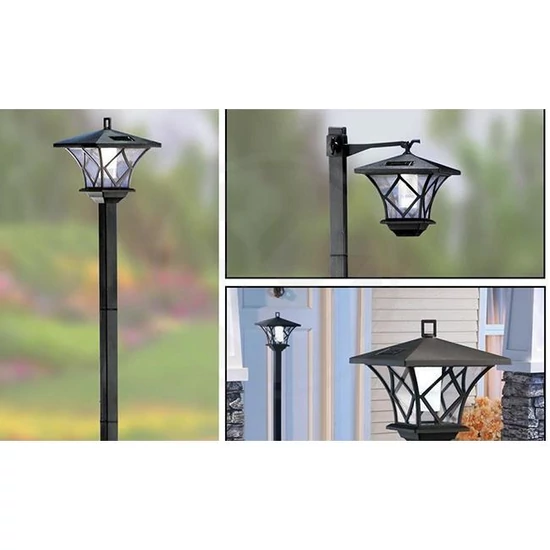 LED napelemes kerti lámpa 153 cm
