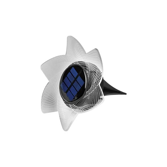 LED napelemes kerti lámpa virággal