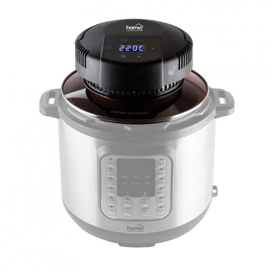 Home HG LS 1000 forró levegős sütőfedél, teljesítmény 1000 W, 45 °C – 220 °C-ig állítható hőmérséklet, max. ∅24 cm edényméret HG LS 1000