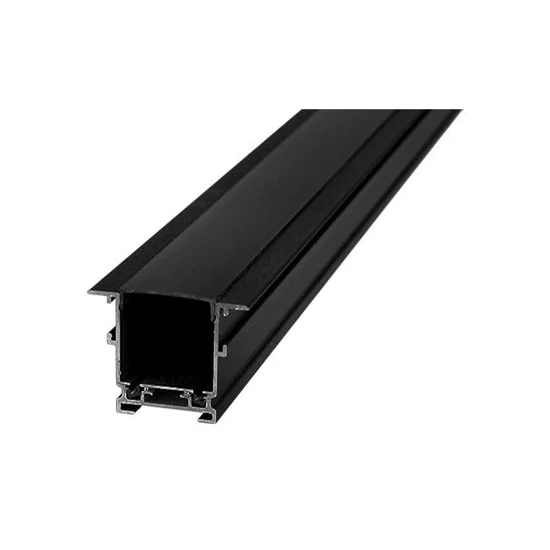 Luxo 48V-os süllyesztett sín középponttal, 1m, fekete