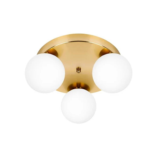 Bali-12 E27 LED fali lámpa 29cm x3 arany