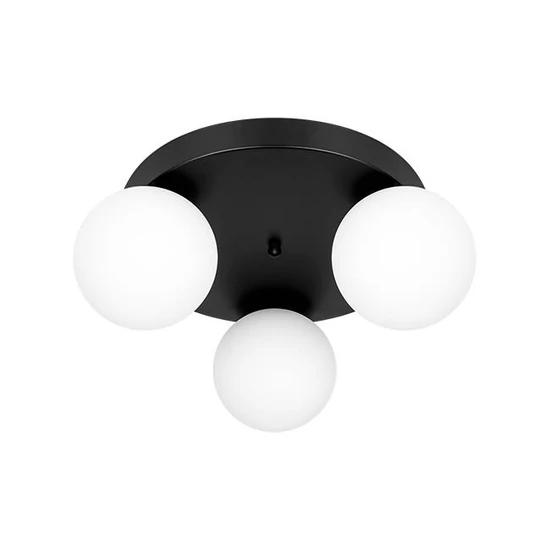 Bali-12 E27 LED fali lámpa 29cm x3-1 fekete