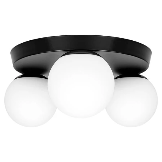 Bali-12 Mennyezeti lámpa 29cm LED E27x3 fekete
