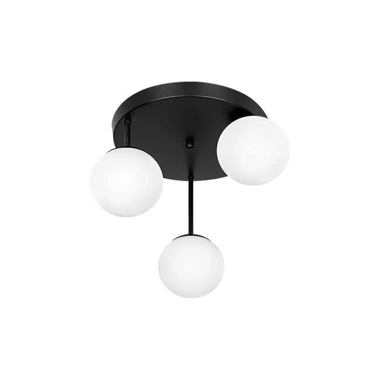 Bali-12 E27 LED fali lámpa 29cm x3-2 fekete