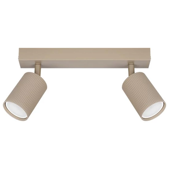 Lucerno GU10x2 LED Spot Lámpatest, mozgatható, bézs