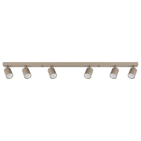 Lucerno GU10x6 LED Spot Lámpatest, mozgatható, bézs