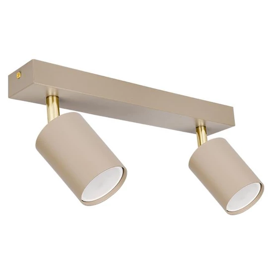 Bardo Mennyezeti/Fali lámpa GU10x2 LED mozgatható x2 bézs+arany