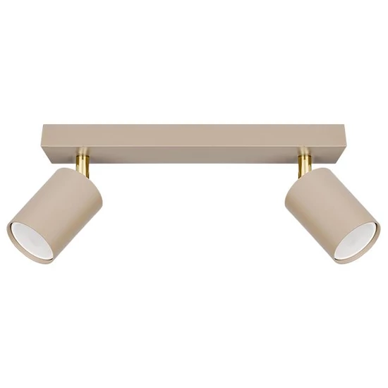 Bardo Mennyezeti/Fali lámpa GU10x2 LED mozgatható x2 bézs+arany