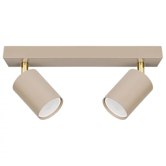 Bardo Mennyezeti/Fali lámpa GU10x2 LED mozgatható x2 bézs+arany