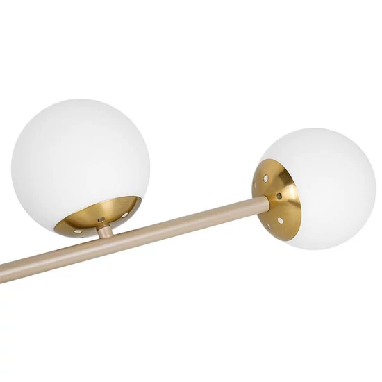 Bali-12 függeszték E27x8 120cm bézs+arany