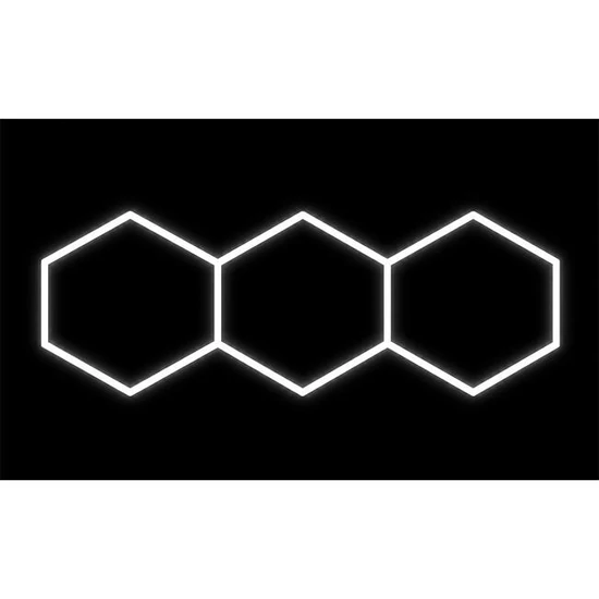 Hexagon 3S LED lámpa 128W 252x97cm szett 6500K
