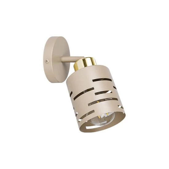 Elen fali lámpa E27 LED-del, mozgatható x1 bézs+arany