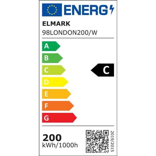 LONDON LED SMD CSARNOKVILÁGÍTÓ 200W 4000K IP65 110LM/W