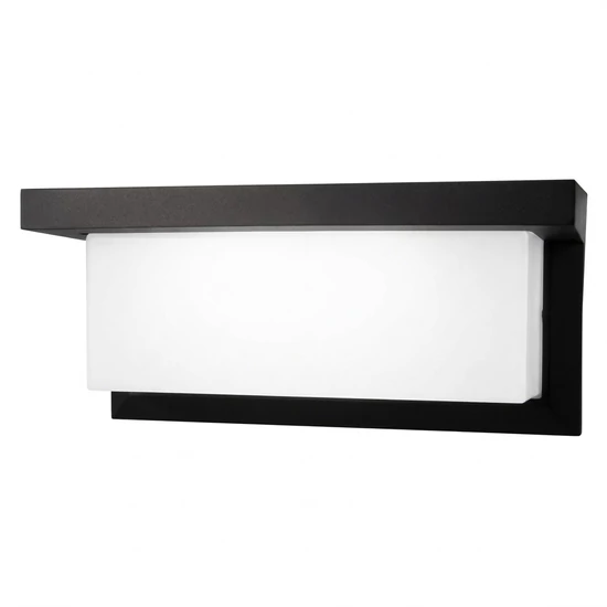 Homlokzati lámpatest lagos 230v 12w fekete 4000k